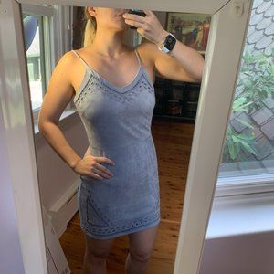Grey suede JOA dress